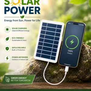 ☀️SolarCharge – Portable Solar Phone Charger
